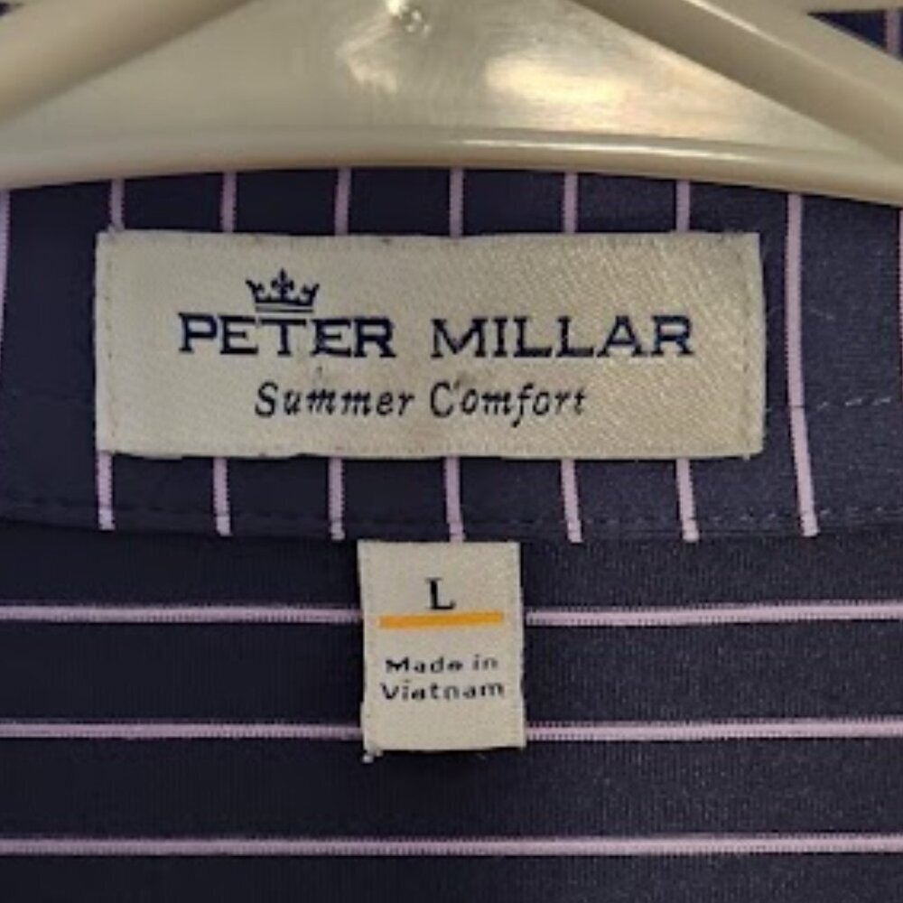Peter Millar Men's Polo Shirt Size Large "Summer Comfort" - Picture 2 of 3